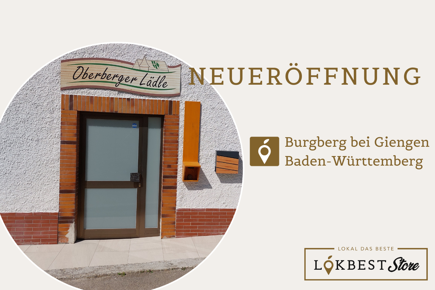 In Burgberg eröffnet der erste LOKBEST Store Baden-Württembergs